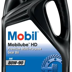 MobilubeTM HD 80W-90 Gear Lubricant for Vehicle Care- 4 Liter
