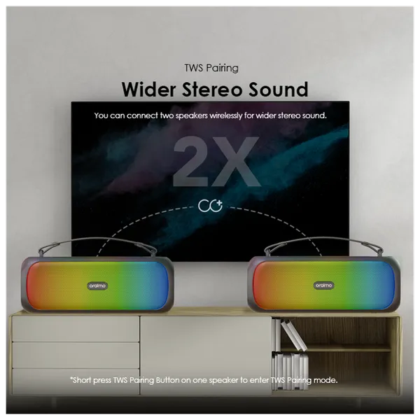 Oraimo Boom Portable Wireless Speaker | OBS-75D| Black