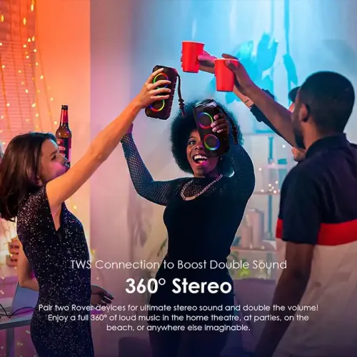 Oraimo Rover RGB Portable Wireless Speaker | OBS-53D | Black