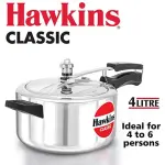 Hawkins Classic Aluminum Pressure Cooker | CL40 | 4L