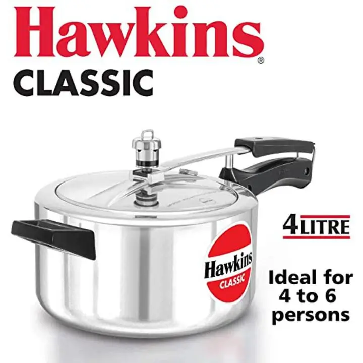 Hawkins Classic Aluminum Pressure Cooker | CL40 | 4L