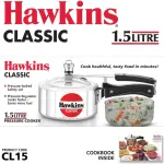 Hawkins Classic Aluminium Pressure Cooker | CL15 | 1.5 L