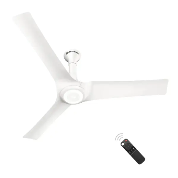 Atomberg Aris Starlight 48" Silent Energy Efficient BLDC Motor With Smart IoT and IR Remote Ceiling Fan (Marble White) AT-125