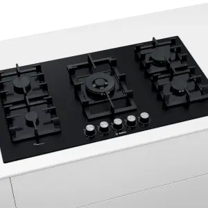BOSCH Series 6 gas hob 90 cm Tempered glass| PPQ9B6O90M | BLACK