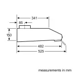 BOSCH Series 4 built-under cooker hood | DHU665CGB