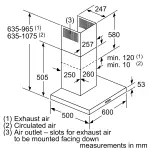 BOSCH Series 2 wall-mounted Chimney Hood | DWB64BC51B