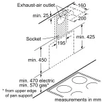 BOSCH Inclined Hood, 90Cm Cooker Hood | DWK96AJ60M