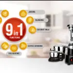 Panasonic Mixer Grinder | MX-AV425 | Charcoal Black