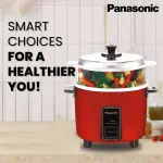 Panasonic Rice Cooker| SR-W22GS Burgandy | 2.2 L