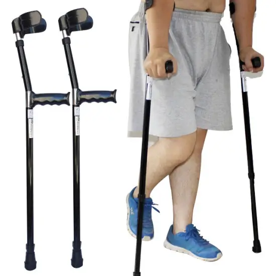 Elbow Crutch Walking Stick Adjustable - Multicolor