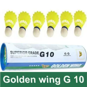 Golden Wing G-10 Shuttlecock - 1 Dozen - Yellow