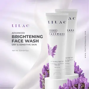 Lilac Advanced Brightening Face Wash Dry And Sensitive Skin- 120ml