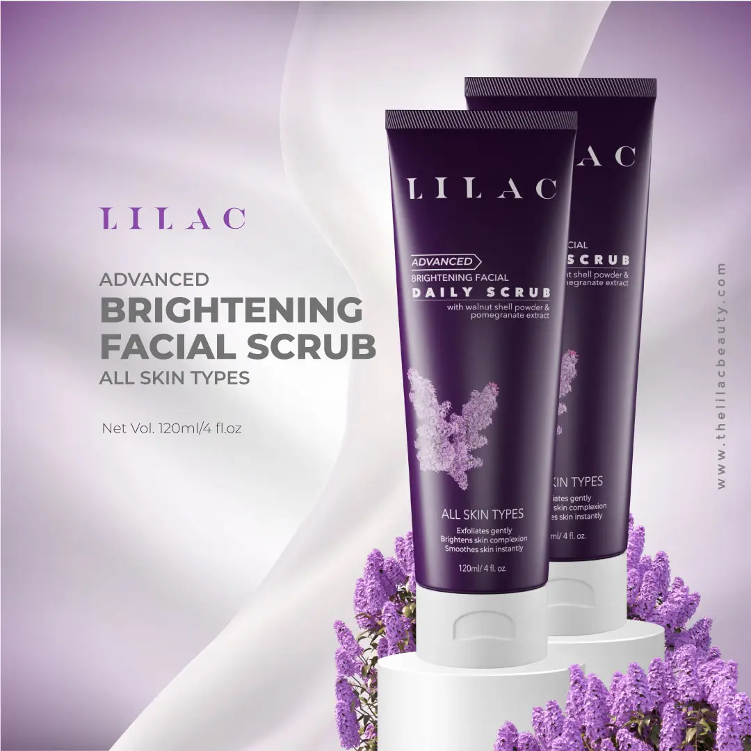 Lilac Advanced Brightening Daily Scrub All Skin Types- 120ml