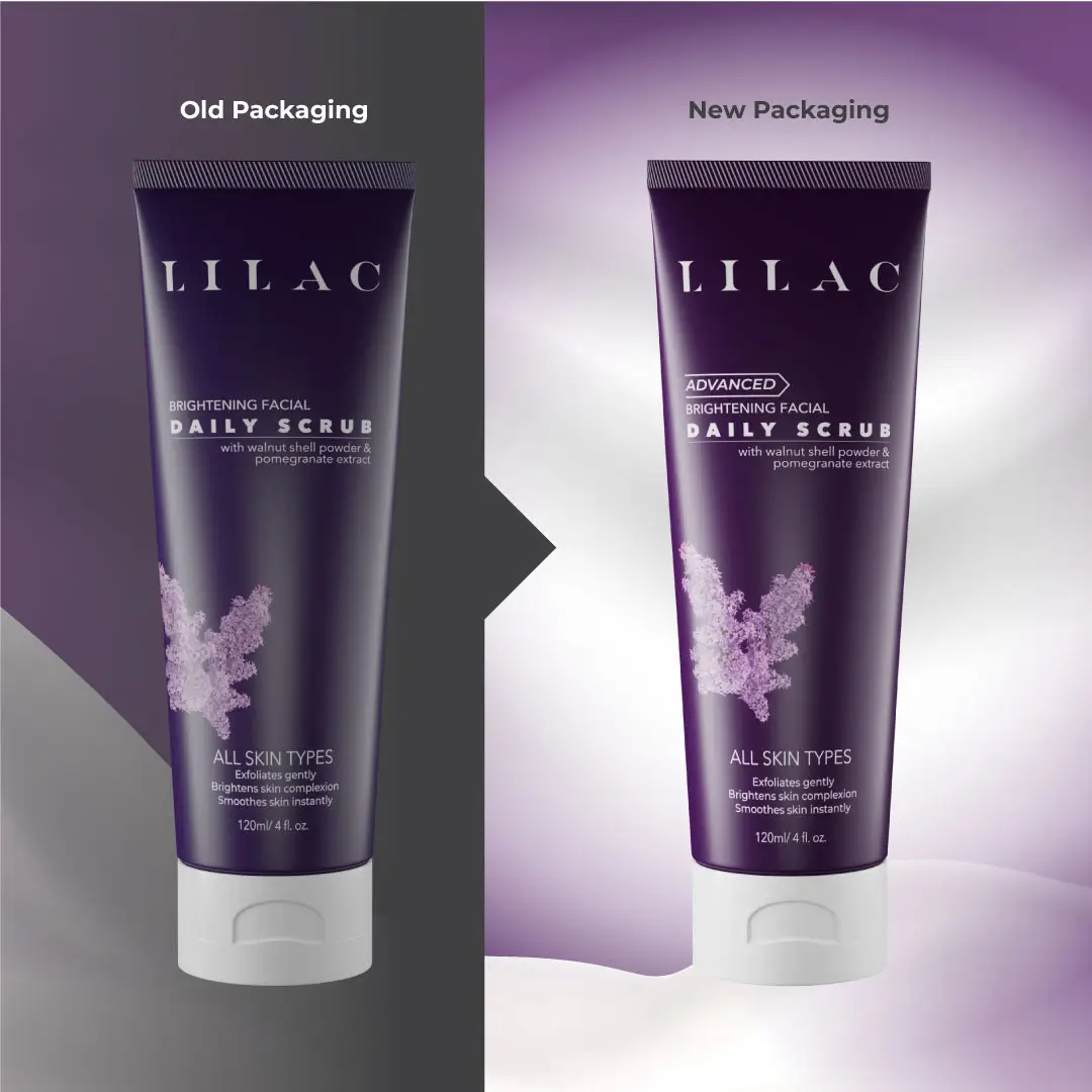 Lilac Advanced Brightening Daily Scrub All Skin Types- 120ml