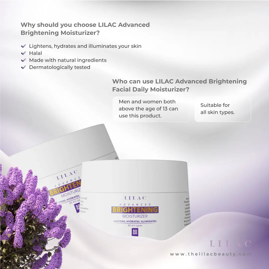 Lilac Advanced Brightening Moisturizer All Skin Types- 50gm