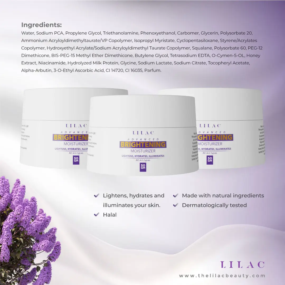 Lilac Advanced Brightening Moisturizer All Skin Types- 50gm