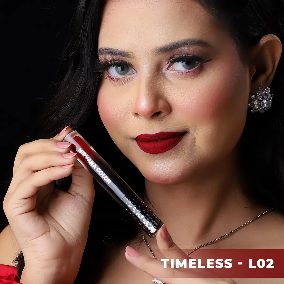 Nirvana Color Liquid Matte Lipstick- Timeless L02 (5ml)