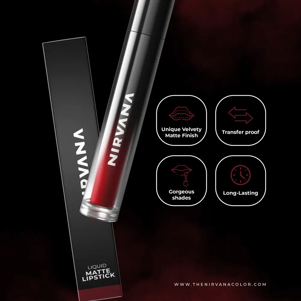 Nirvana Color Liquid Matte Lipstick- Timeless L02 (5ml)