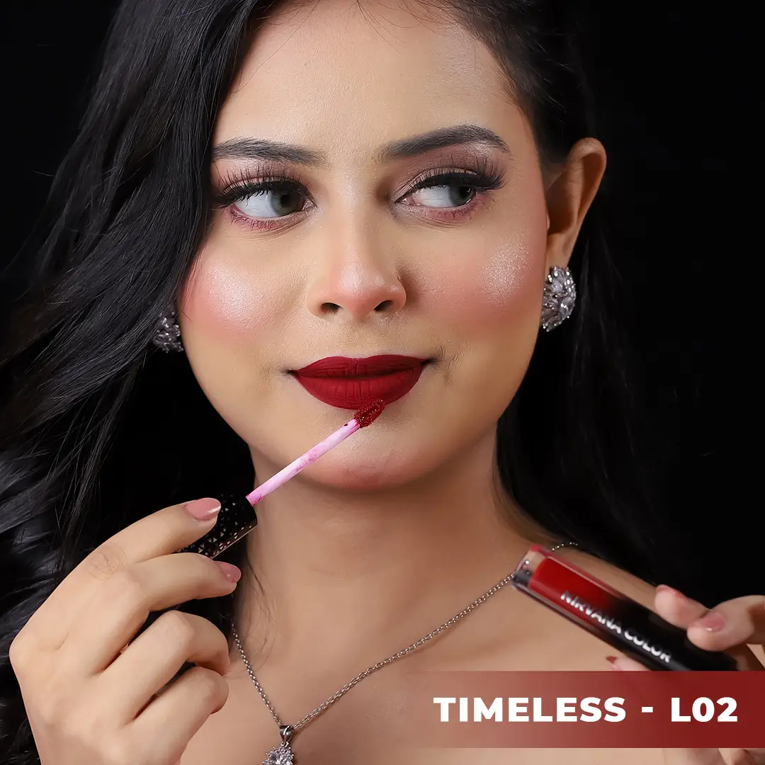 Nirvana Color Liquid Matte Lipstick- Timeless L02 (5ml)
