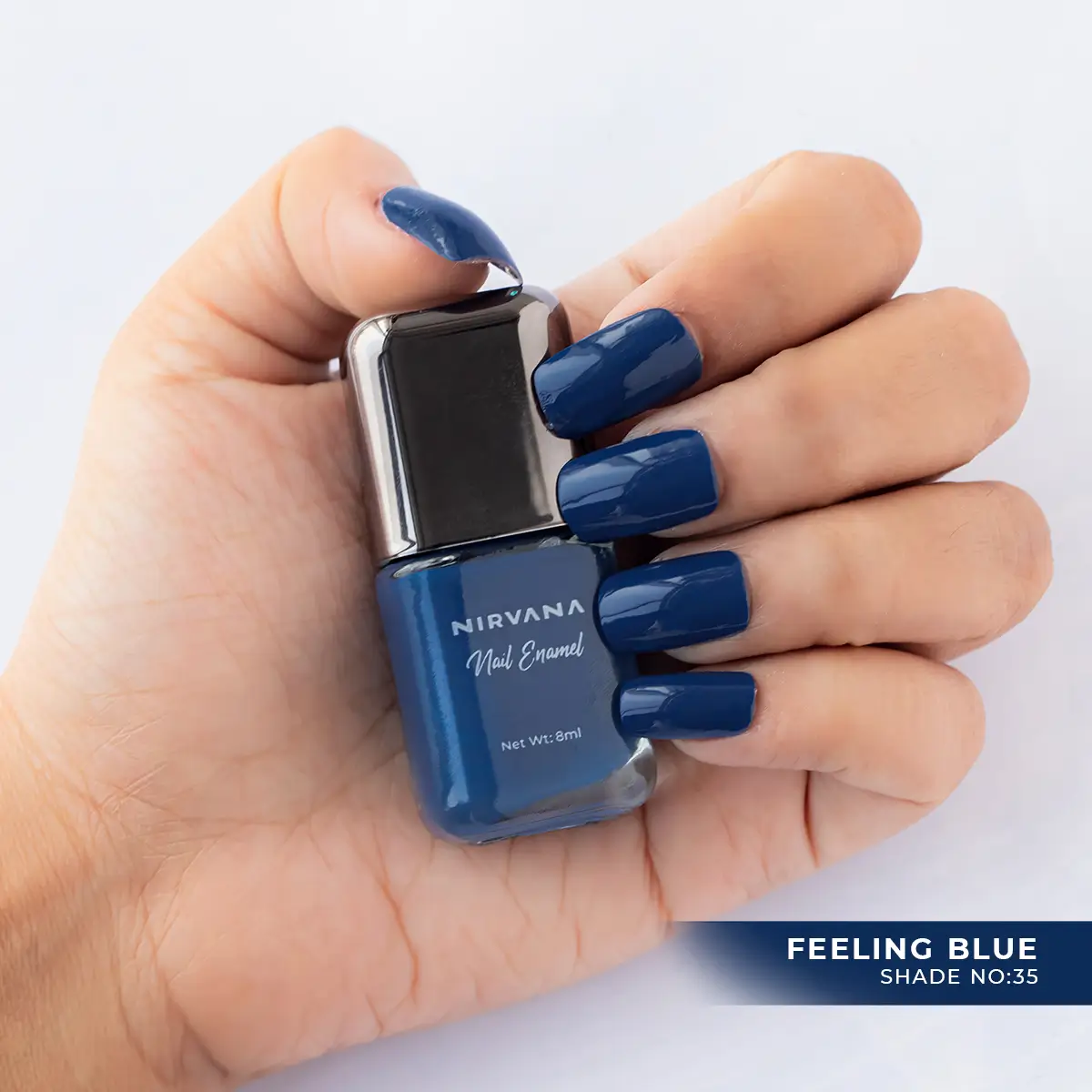 Nirvana Color Nail Enamel- Feeling Blue 35 (8ml)
