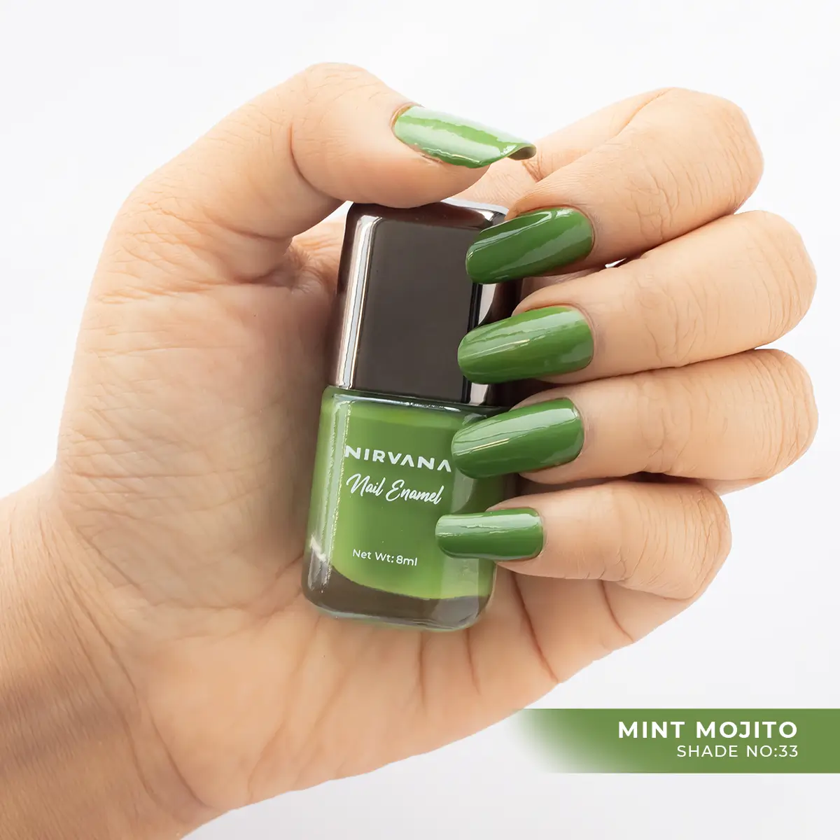 Nirvana Color Nail Enamel-Mint Mojito 33 (8ml)