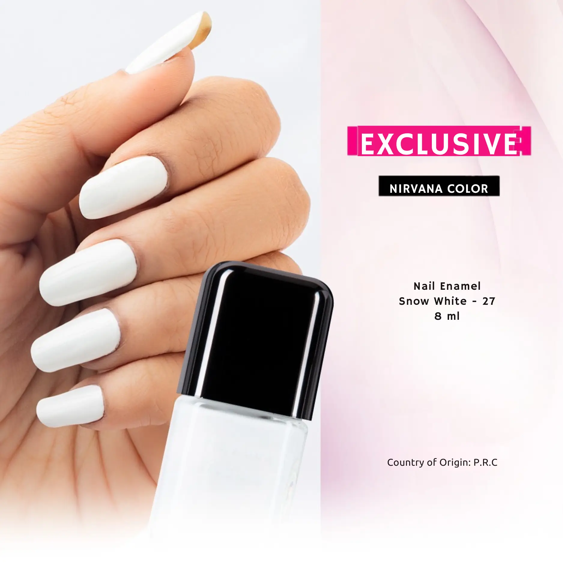 Nirvana Color Nail Enamel- Snow White 27 (8ml)