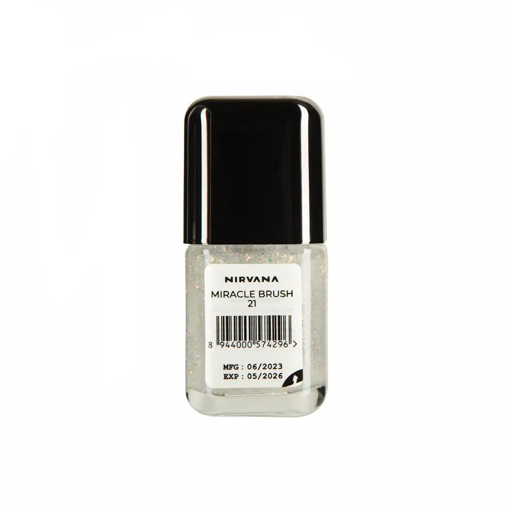 Nirvana Color Glitter Nail Enamel- Miracle Brush 21 (8ml)