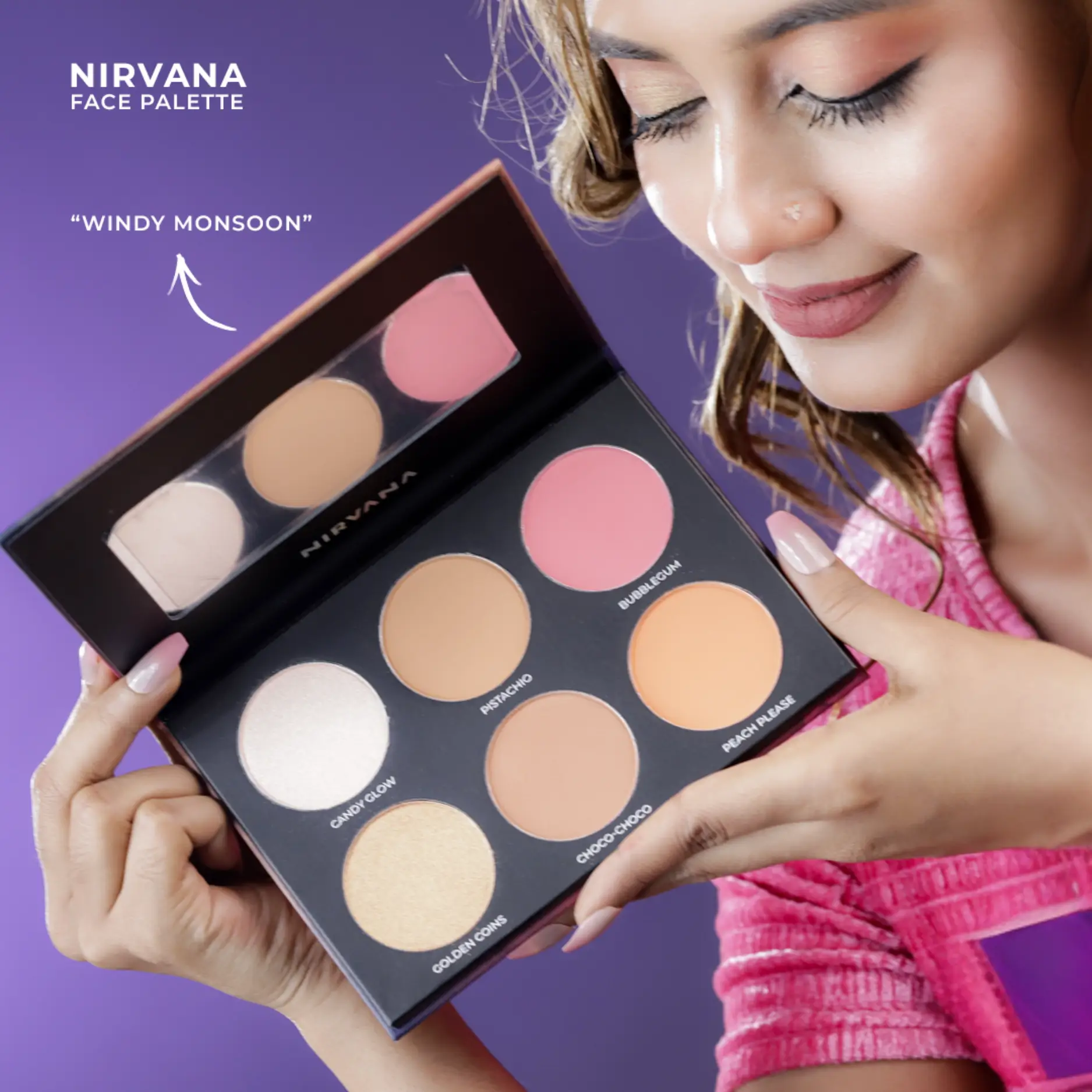 Nirvana Color Face Palette- Windy Monsoon (18gm)