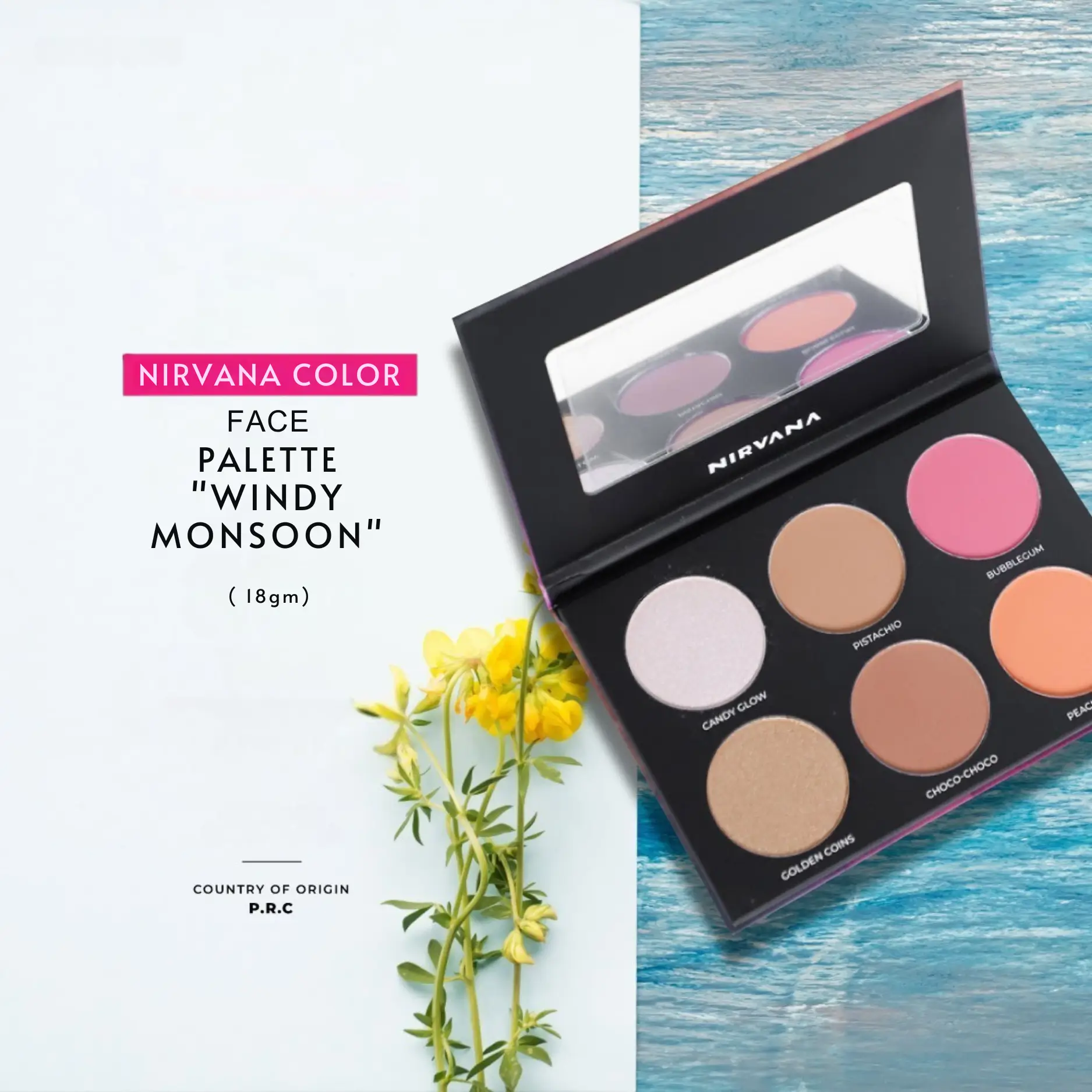 Nirvana Color Face Palette- Windy Monsoon (18gm)