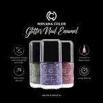 Nirvana Color Glitter Nail Enamel- Touched Angel 25 (8ml)