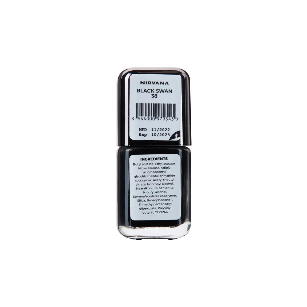 Nirvana Color Nail Enamel- Black Swan 38 (8ml)