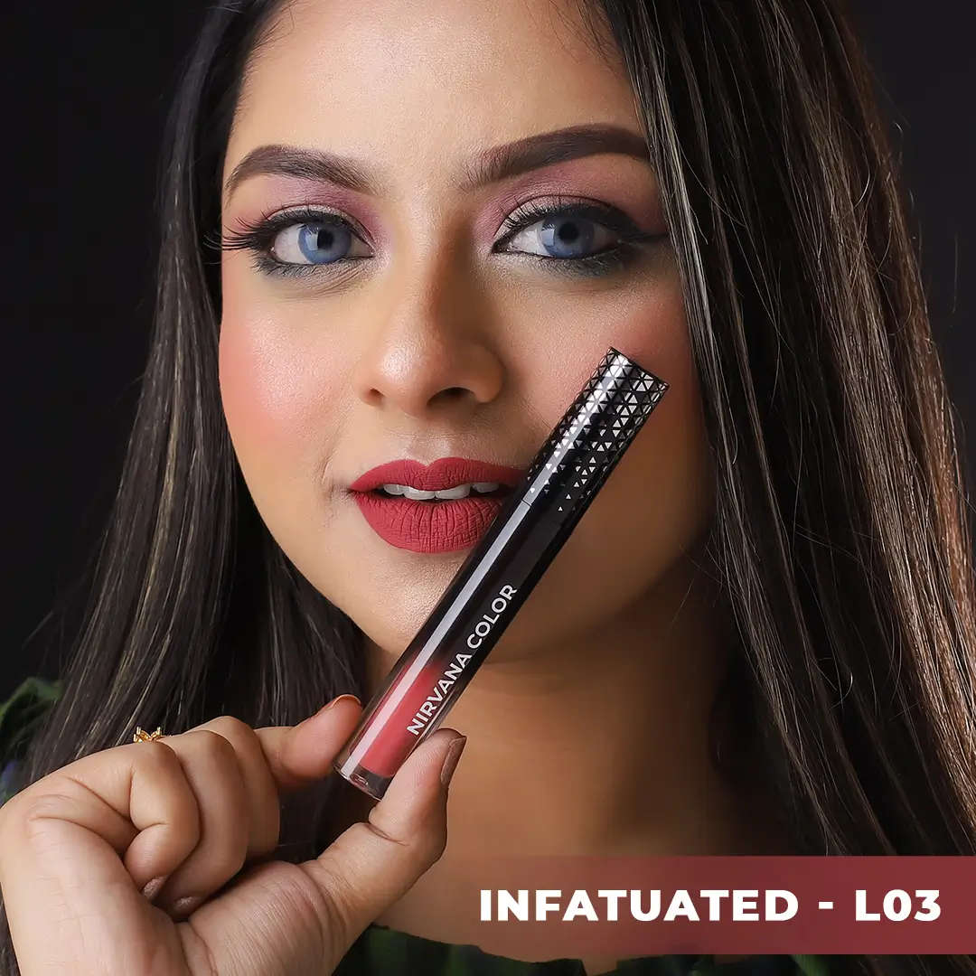 Nirvana Color Liquid Matte Lipstick- Infatuated L03 (5ml)