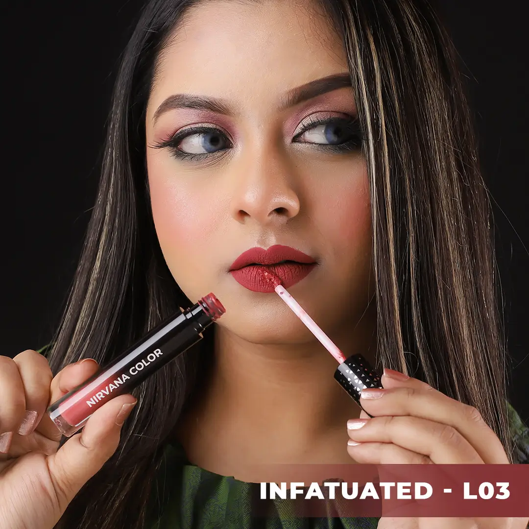 Nirvana Color Liquid Matte Lipstick- Infatuated L03 (5ml)
