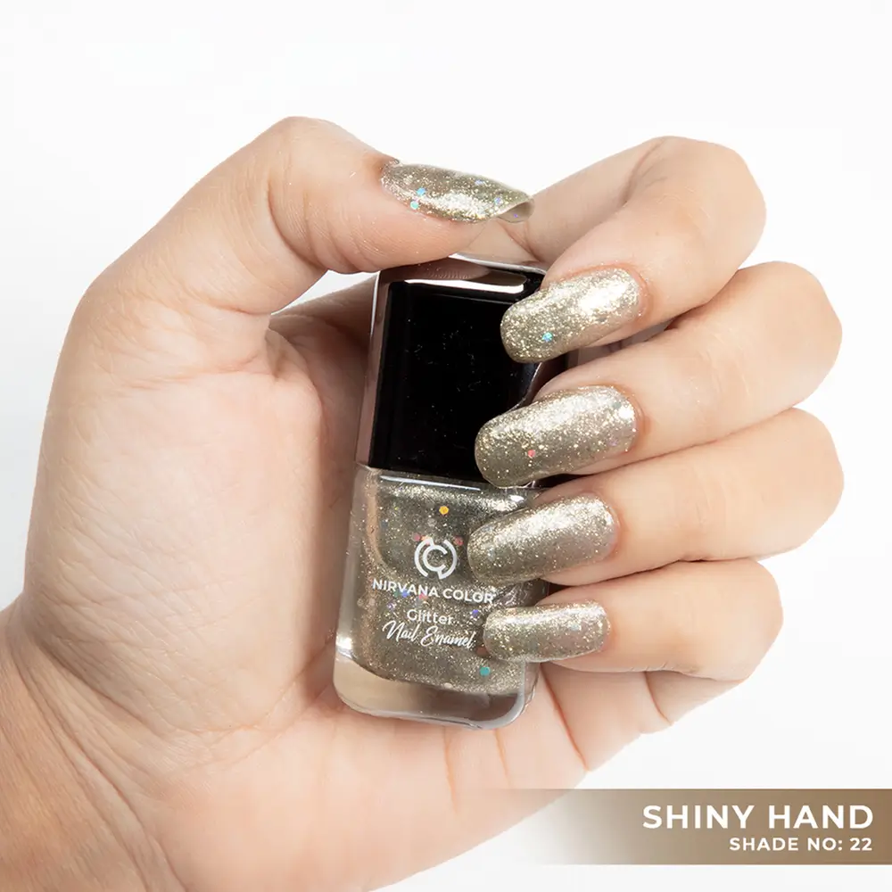 Nirvana Color Glitter Nail Enamel- Shiny Hand 22 (8ml)