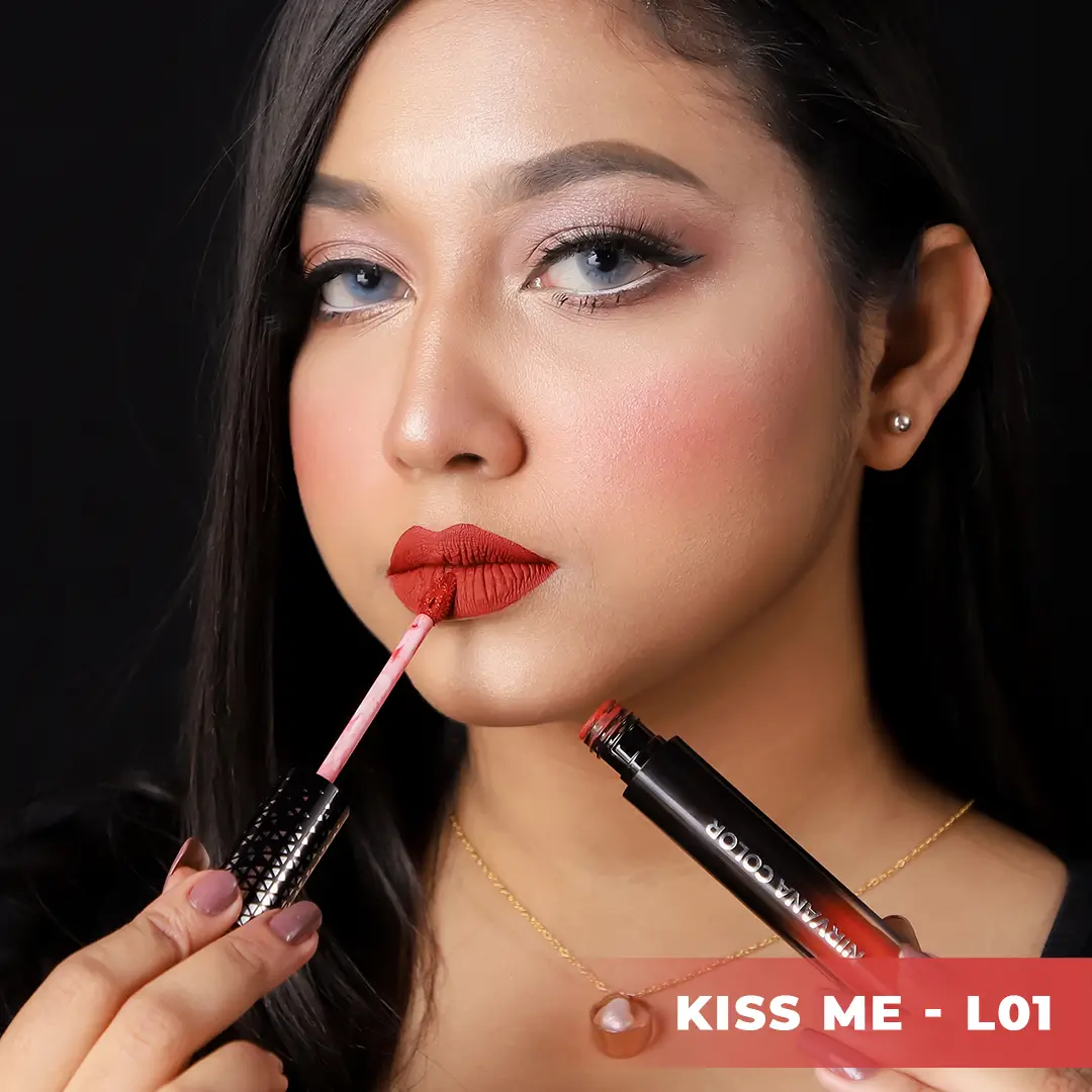 Nirvana Color Liquid Matte Lipstick- Kiss me L01 (5ml)