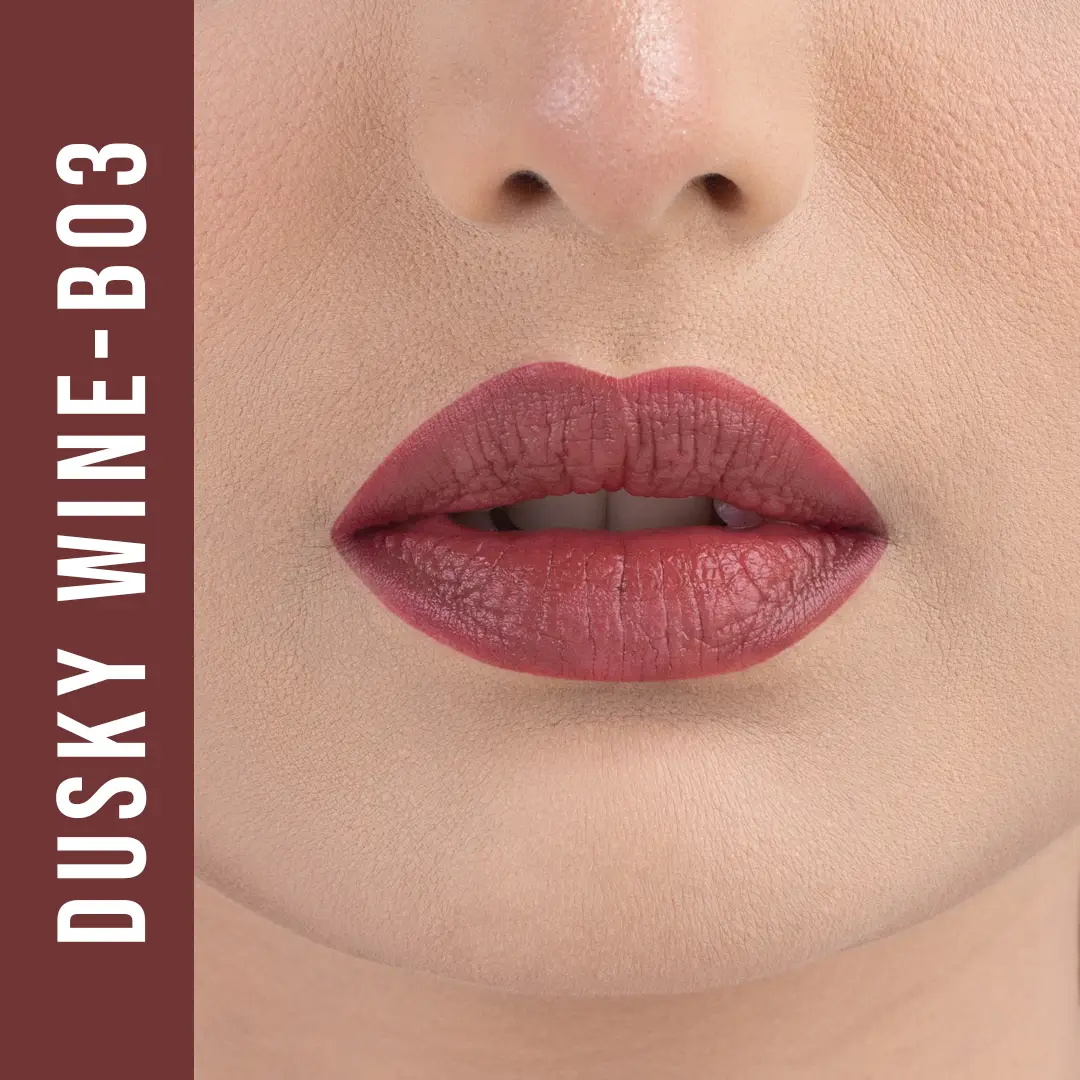 Nirvana Color Matte Bullet Lipstick- Dusky Wine B03 (5gm)