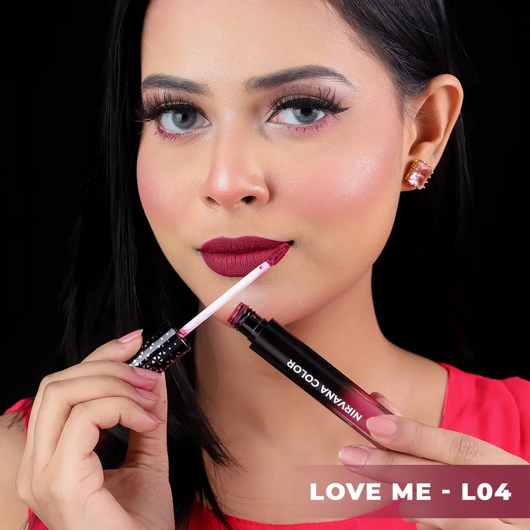 Nirvana Color Liquid Matte Lipstick- Love me L04 (5ml)