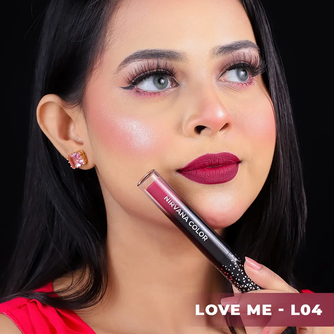Nirvana Color Liquid Matte Lipstick- Love me L04 (5ml)
