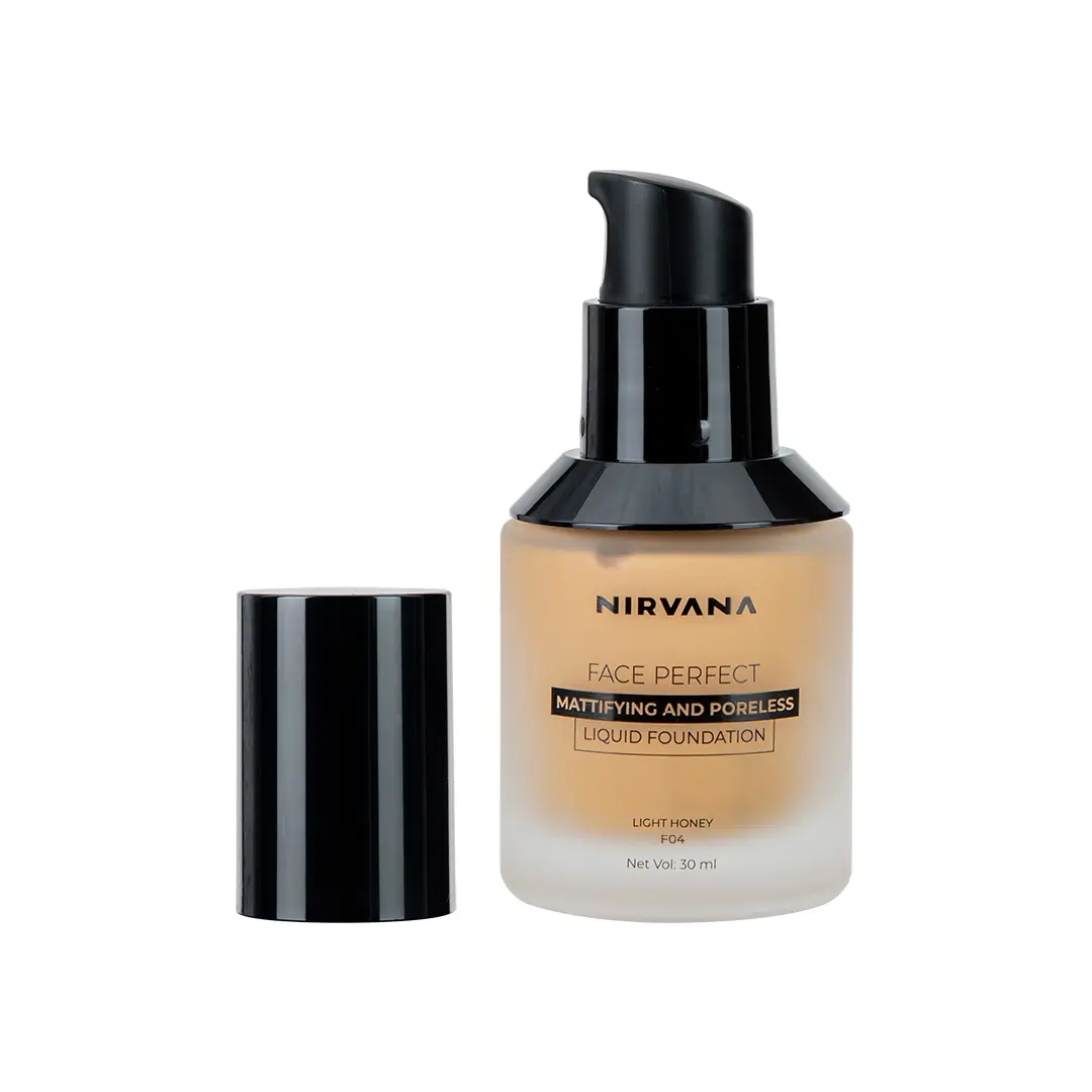Nirvana Color Face Perfect Liquid Foundation- Light Honey F04 (30ml)
