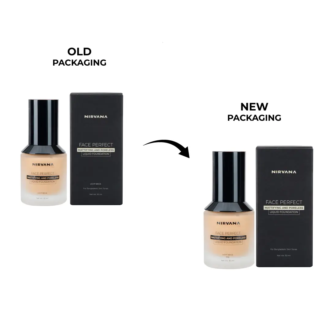 Nirvana Color Face Perfect Liquid Foundation- Light Beige F02 (30ml)