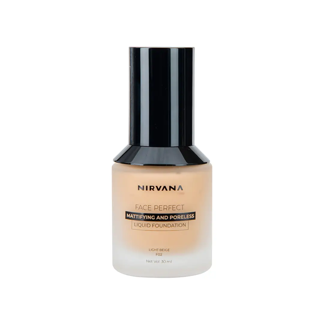 Nirvana Color Face Perfect Liquid Foundation- Light Beige F02 (30ml)