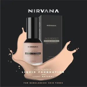 Nirvana Color Face Perfect Liquid Foundation- Light Natural F01 (30ml)