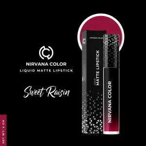 Nirvana Color Liquid Matte Lipstick- Sweet Raisin (5ml)