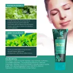 Rajkonna Acne Fighting Facial Wash (Thankuni + Green Tea)With Jojoba Beads- 100ml
