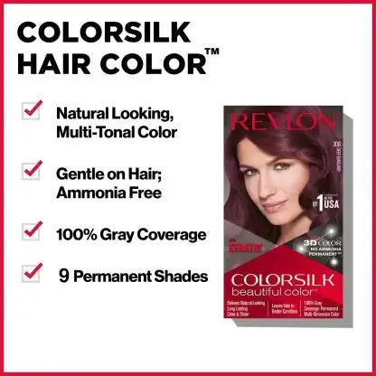 Revlon Color Silk Deep Burgundy 3Db- 80ml