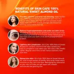 Skin Cafe Beauty Grade 100% Pure Sweet Almond Oil- 120ml