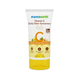 Mamaearth Vitamin C Daily Glow Sunscreen Cream SPF 50
