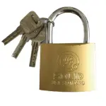 Padlock -Nickel Painted 3 Pcs Automic Keys