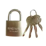 Padlock -Nickel Painted 3 Pcs Cross Keys