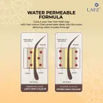 Lafz Permanent 10 Min Hair Color Cream Dubai 40ml Natural Brown